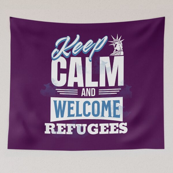 Item preview, Keep Calm and Welcome Refugees designed and sold by Art2Me.