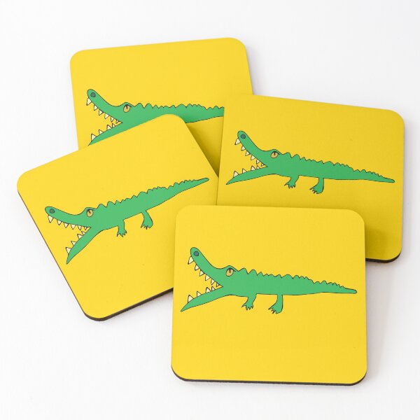 Item preview, Snappy Croc (Yellow Background) by Everything Eli designed and sold by EverythingEli.