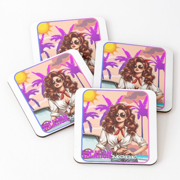 Item preview, Pin up girl vacation mode designed and sold by PapayaGen.