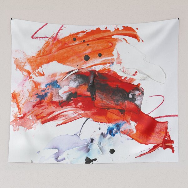 Item preview, Vibrant energy orange and blue abstract  designed and sold by ZebEddy.