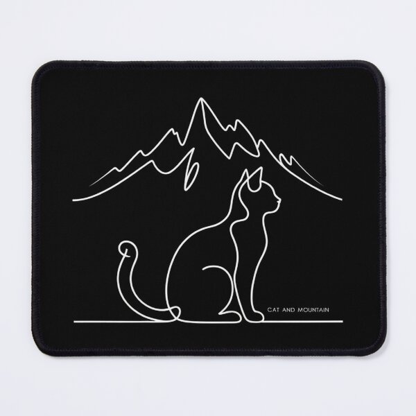 Item preview, Simple Line Art of Cat and Peak designed and sold by Shop9999.