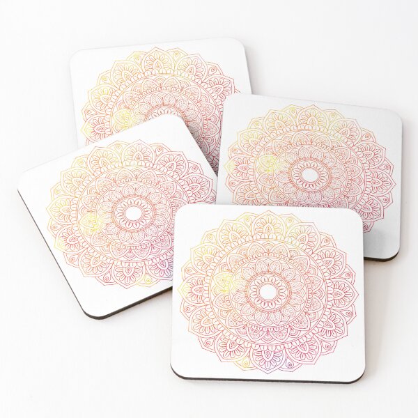 Item preview, Fiery Flow Mandala – Watercolor Energy in Red, Yellow, Orange & Purple designed and sold by PigpanStickerrr.