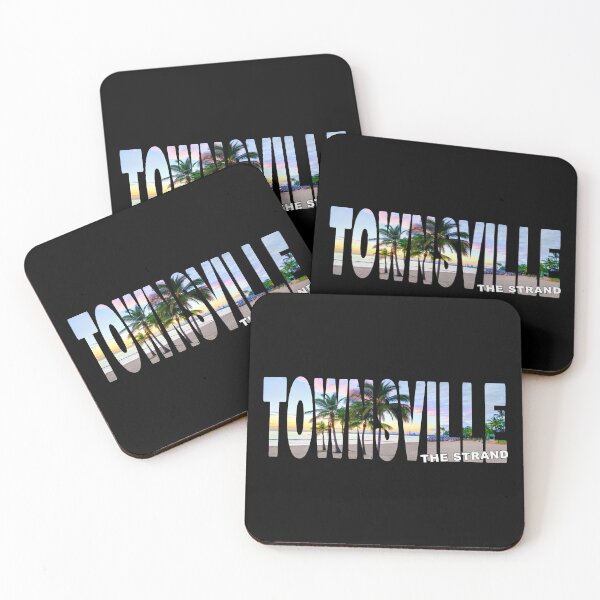Item preview, TOWNSVILLE The Strand - Queensland Beach Palms Sunrise designed and sold by Adam Gormley.