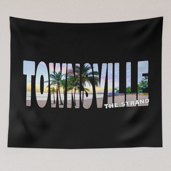 Item preview, TOWNSVILLE The Strand - Queensland Beach Palms Sunrise designed and sold by Adam Gormley.