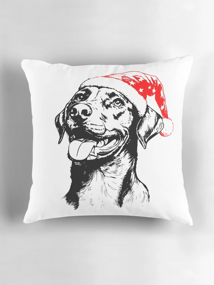 Thumbnail 3 of 4, Pillow, Festive Rhodesian Ridgeback designed and sold by JollyCritters.