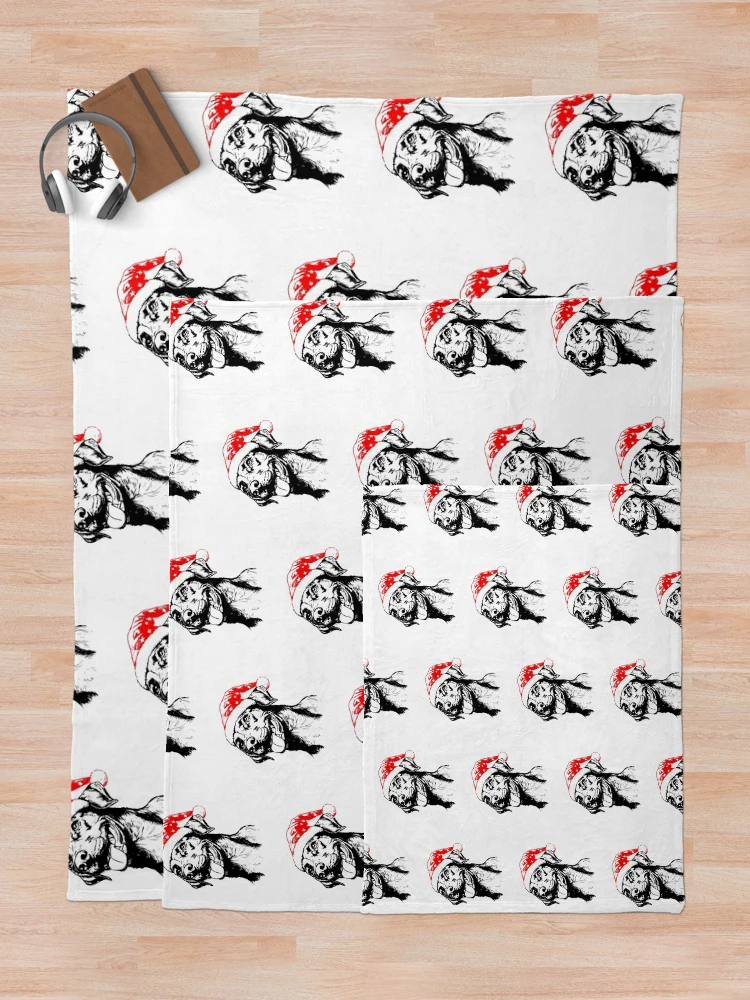 Thumbnail 5 of 6, Throw Blanket, Festive Rhodesian Ridgeback designed and sold by JollyCritters.