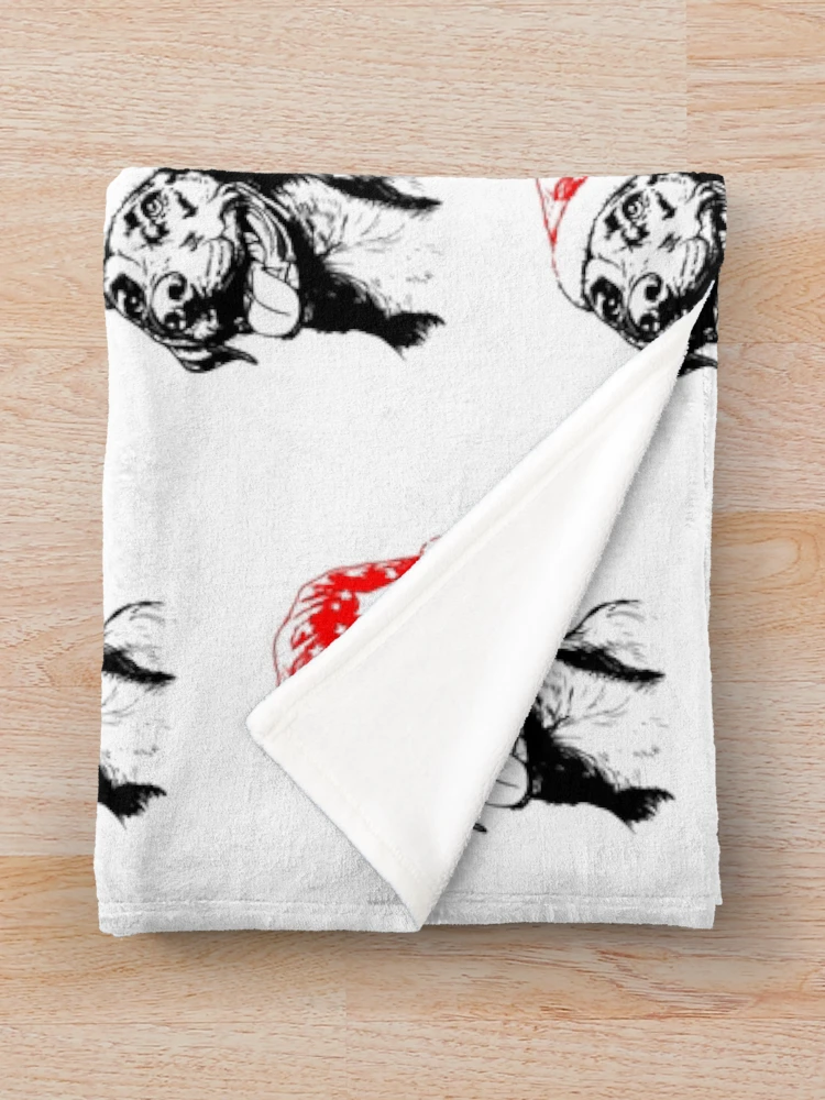 Thumbnail 3 of 6, Throw Blanket, Festive Rhodesian Ridgeback designed and sold by JollyCritters.