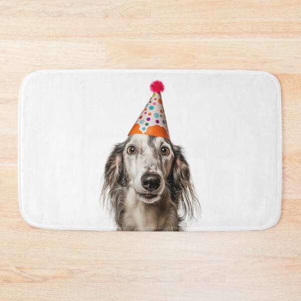 Item preview, Cute Borzoi dog with Party Hat Birthday Celebration designed and sold by LazyOwlStore.