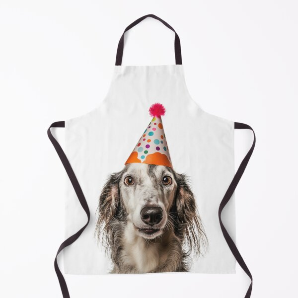 Item preview, Cute Borzoi dog with Party Hat Birthday Celebration designed and sold by LazyOwlStore.