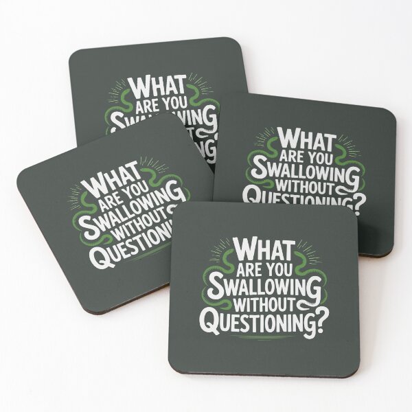 Item preview, What are you swallowing without questioning? designed and sold by La Maga.