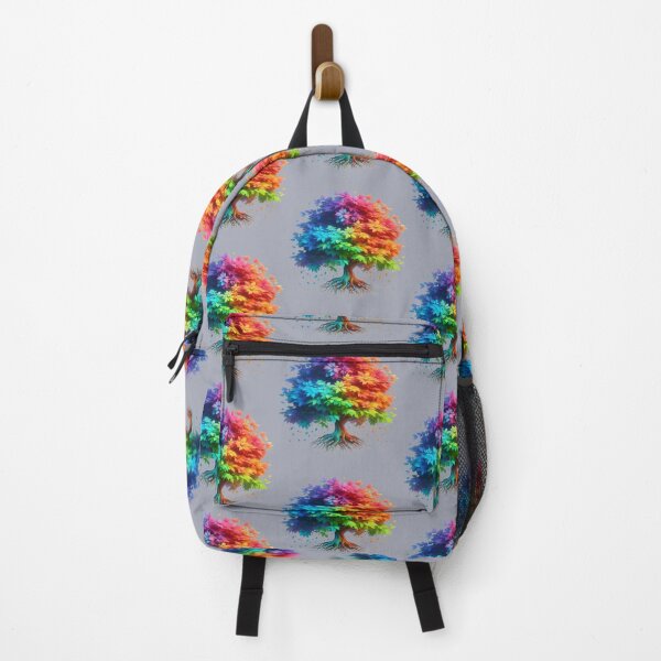 Item preview, Majestic tree with vibrant multicolored leaves designed and sold by JaynAli.