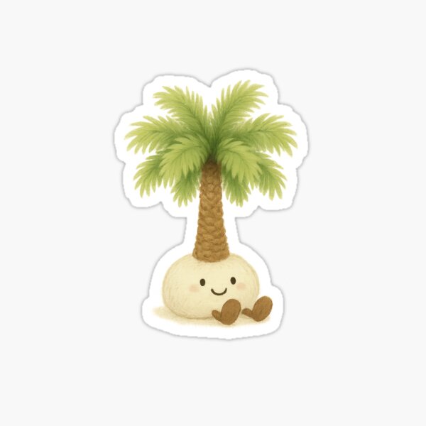 Item preview, Amuseable Pammie Palm Tree designed and sold by DecalRush.