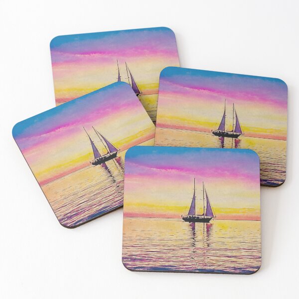 Item preview, Copy of Watercolor beach sunset designed and sold by 1983Paint.