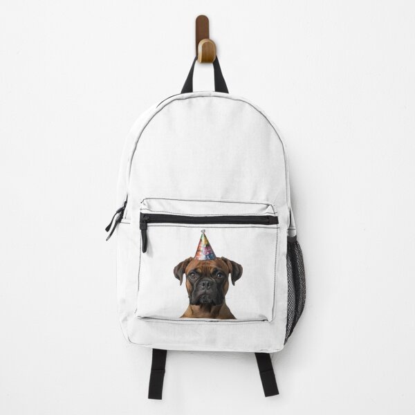 Item preview, Cute Boxer dog with Party Hat Birthday Celebration designed and sold by LazyOwlStore.
