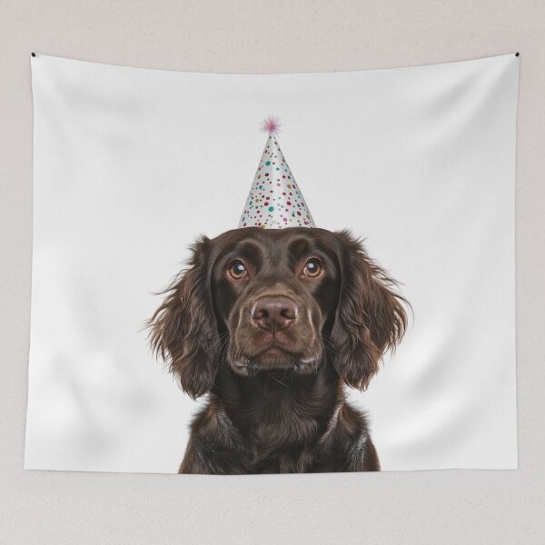 Item preview, Cute Boykin Spaniel dog with Party Hat Birthday Celebration designed and sold by LazyOwlStore.