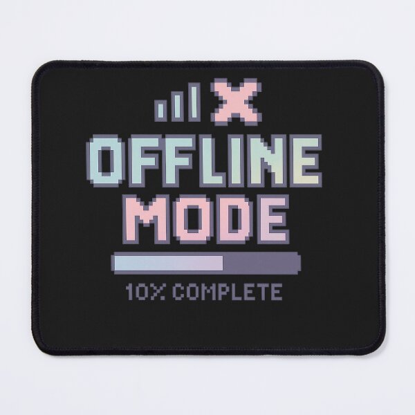 Item preview, Offline Mode – Pixel Art Calm Tee for Introverts & Gamers designed and sold by Laugh & Rewind .