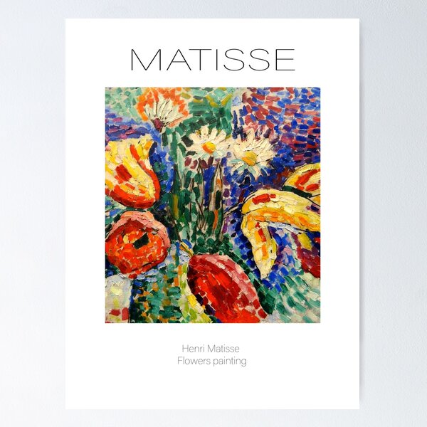 Item preview, Henri Matisse Flowers Painting exhibition poster designed and sold by paulrommer.