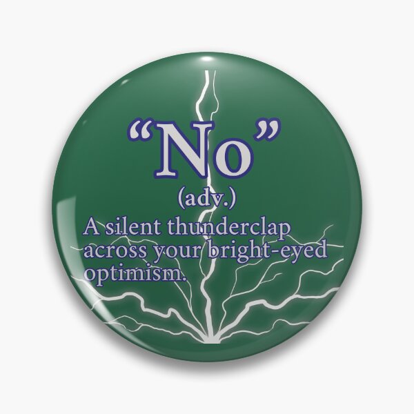 Item preview, Funny No - A Silent thunderclap, Light Gray Text D1 designed and sold by HappyHavenStu.
