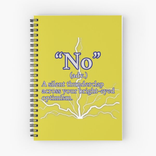 Item preview, Funny No - A Silent thunderclap, Light Gray Text D1 designed and sold by HappyHavenStu.