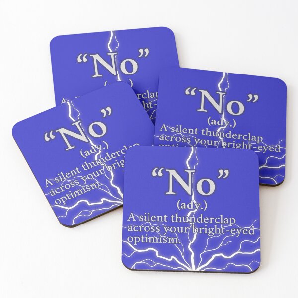 Item preview, Funny No - A Silent thunderclap, Light Gray Text D1 designed and sold by HappyHavenStu.