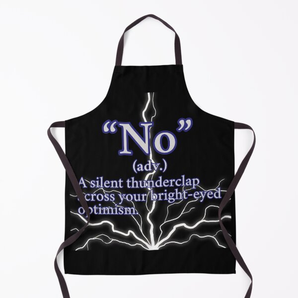 Item preview, Funny No - A Silent thunderclap, Light Gray Text D1 designed and sold by HappyHavenStu.