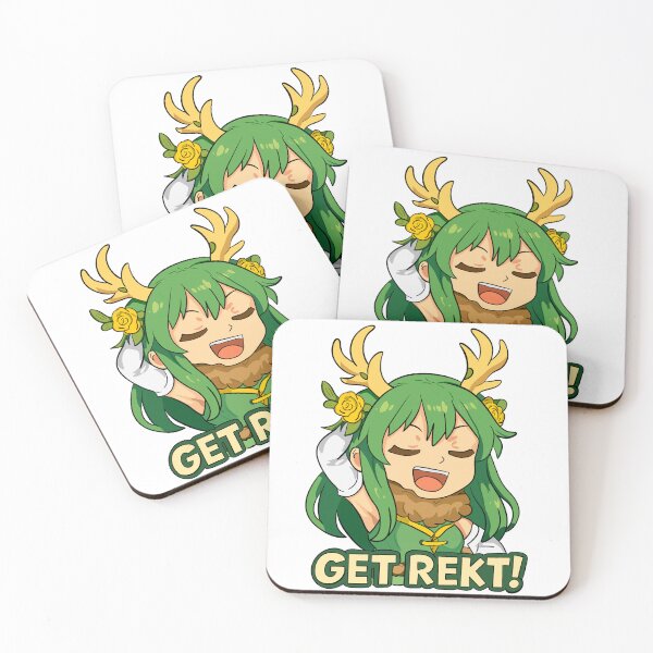 Item preview, Haruka Karibu Mario Party Style Sticker "Get Rekt!" designed and sold by Fresh Oshi Pressed.