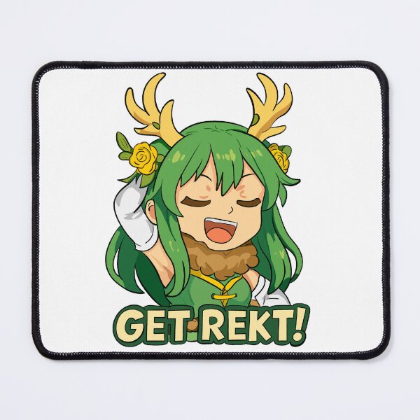 Item preview, Haruka Karibu Mario Party Style Sticker "Get Rekt!" designed and sold by Fresh Oshi Pressed.