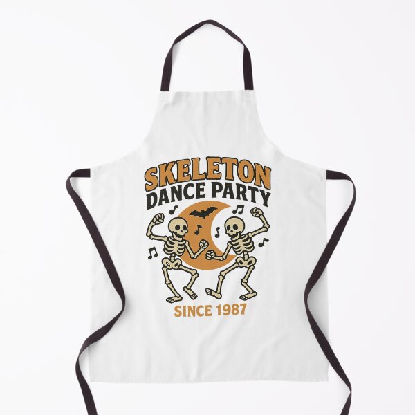 Item preview, Retro Skeleton Dance Party Halloween Graphic – Vintage 1987 Spooky Clipart for T-Shirts & Stickers designed and sold by HAFIZ-DP.