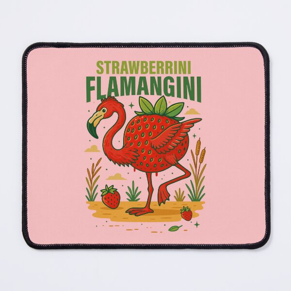 Item preview, Strawberrini Flamangini Italian Brainrot Memes designed and sold by Sitchko.