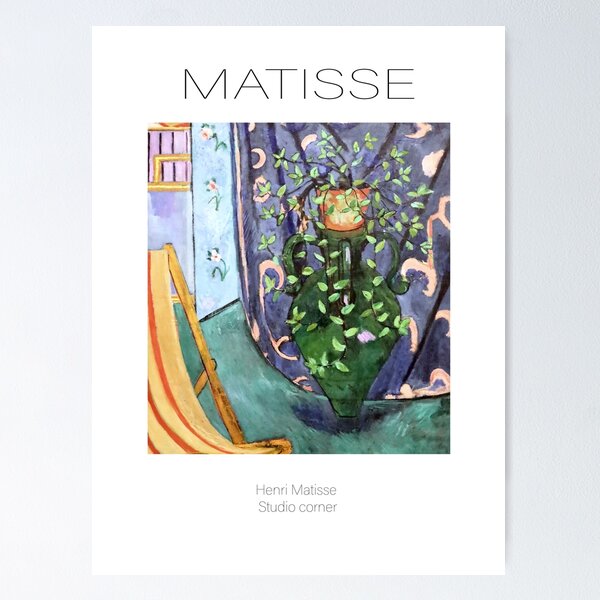 Item preview, Henri Matisse Studio Corner exhibition poster designed and sold by paulrommer.