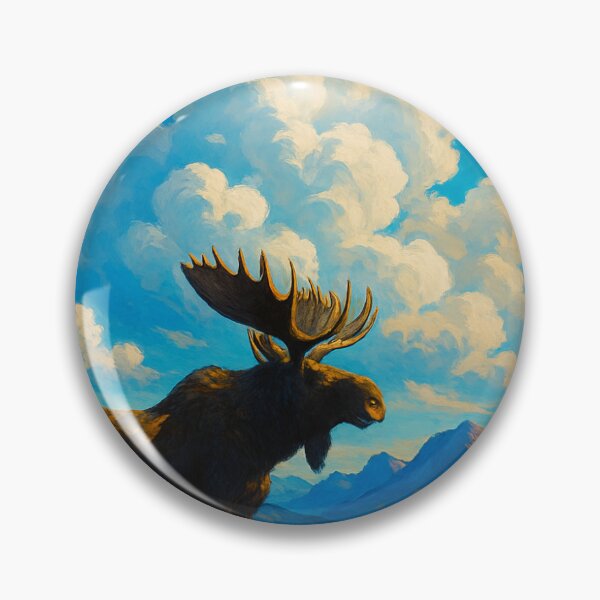Item preview, Blue Sky Action – Moose Over Alberta designed and sold by LupusandLago.