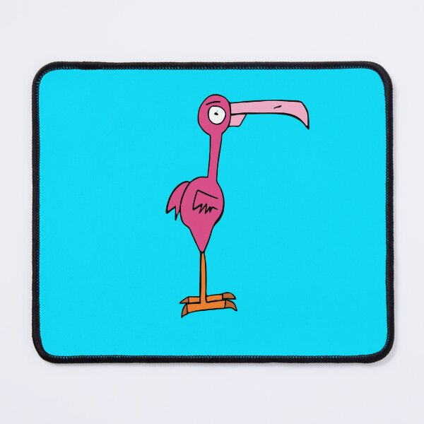 Item preview, Pink Flamingo (Blue Background) by Everything Eli designed and sold by EverythingEli.