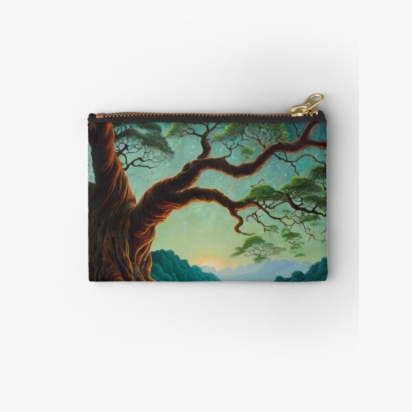 Item preview, night scenery  including a huge tree with sky full of stars and a crescent moon designed and sold by optimusprime39.