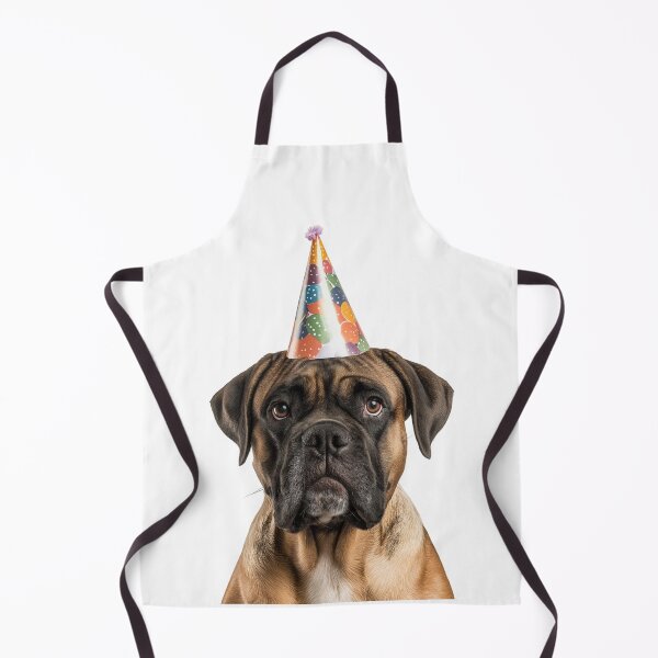 Item preview, Cute Bullmastiff dog with Party Hat Birthday Celebration designed and sold by LazyOwlStore.