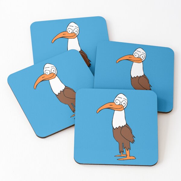 Item preview, Smiling Eagle (Blue Background) by Everything Eli designed and sold by EverythingEli.