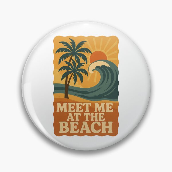 Artikelvorschau, Treffen Sie mich am Strand Retro Sonnenuntergang Palme entworfen und verkauft von THIENVT.