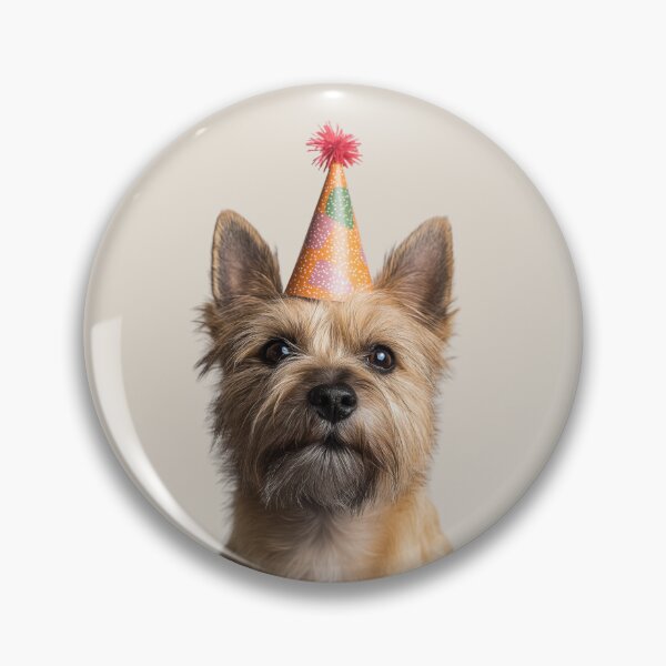 Item preview, Cute Cairn Terrier dog with Party Hat Birthday Celebration designed and sold by LazyOwlStore.