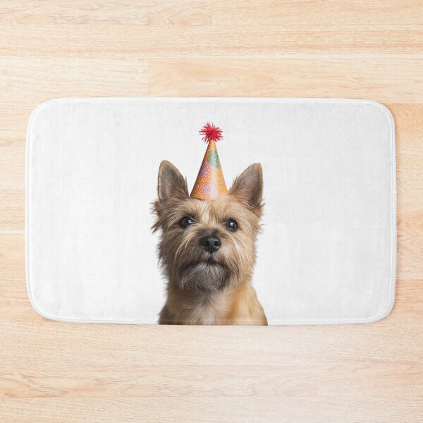 Item preview, Cute Cairn Terrier dog with Party Hat Birthday Celebration designed and sold by LazyOwlStore.