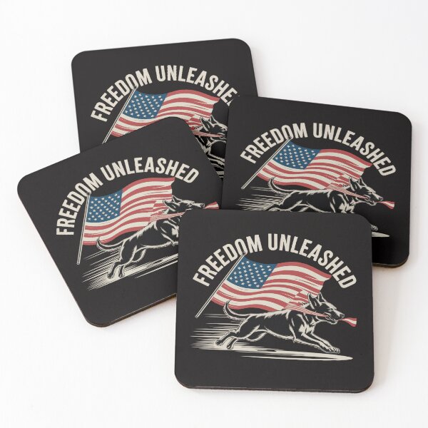 Item preview, Feral But Free 4th of July – Freedom Unleashed Dog Edition designed and sold by Slavicsoul.