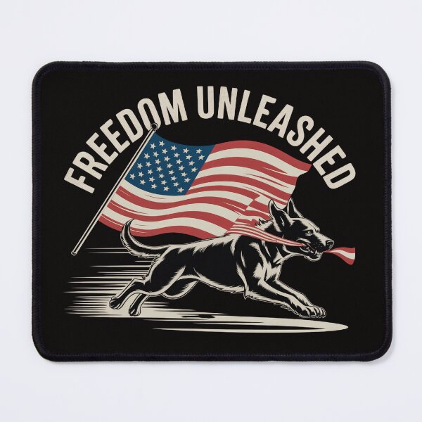 Item preview, Feral But Free 4th of July – Freedom Unleashed Dog Edition designed and sold by Slavicsoul.