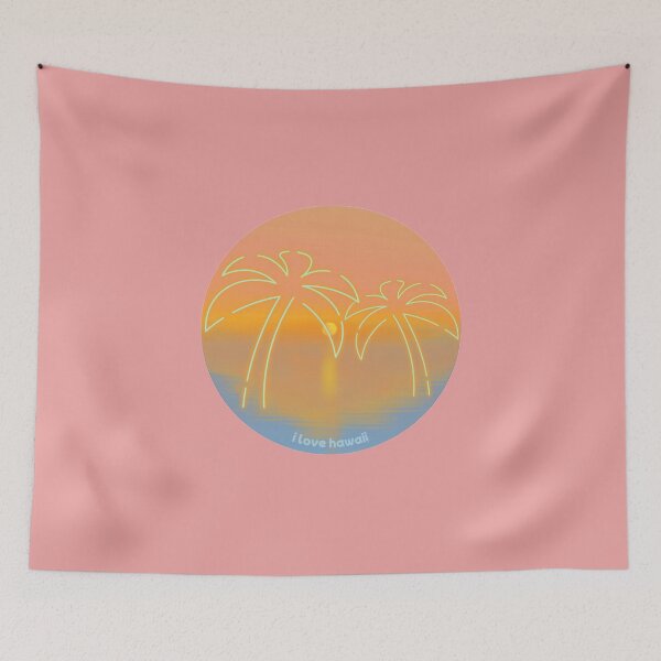 Item preview,  "i love hawaii" The sunset over the sea designed and sold by YsDesignsHawaii.