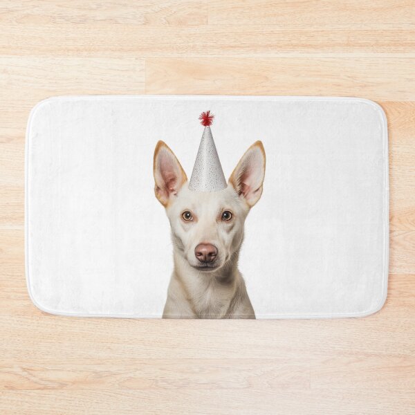Item preview, Cute Canaan dog with Party Hat Birthday Celebration designed and sold by LazyOwlStore.