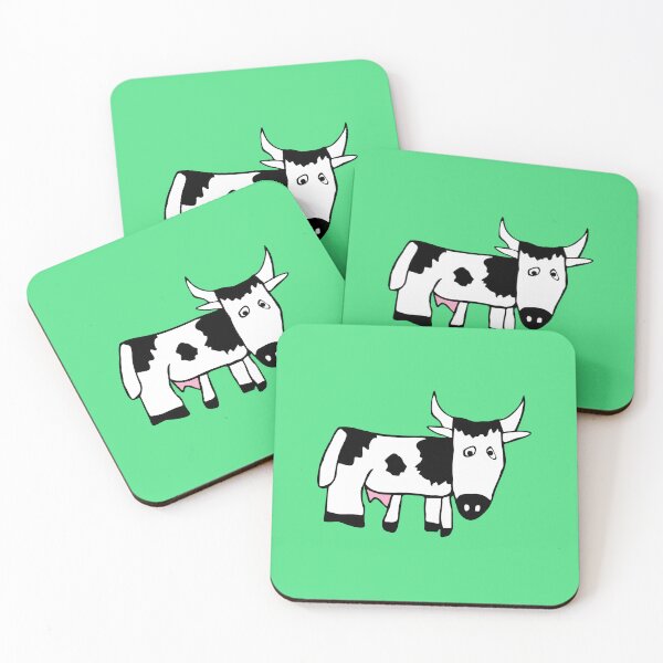 Item preview, Quirky Cow (Green Background) by Everything Eli designed and sold by EverythingEli.