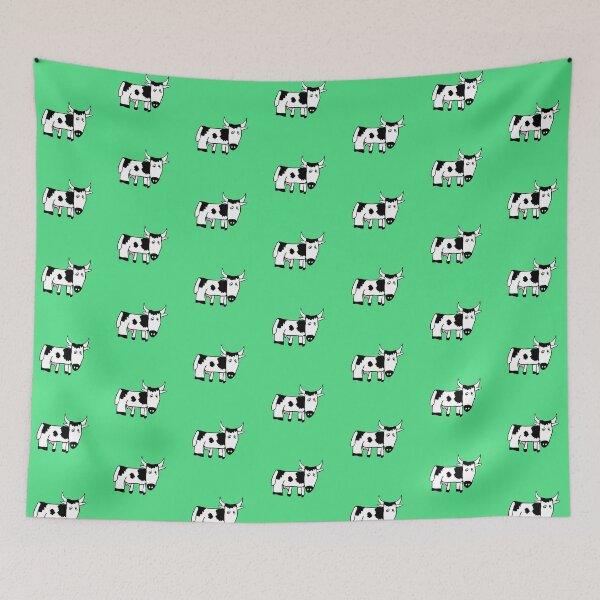 Item preview, Quirky Cow (Green Background) by Everything Eli designed and sold by EverythingEli.