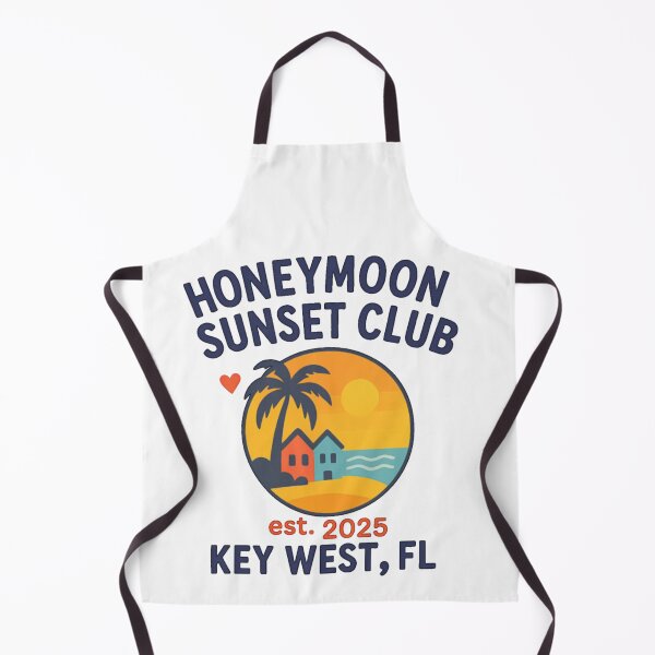 Item preview, Honeymoon Sunset Club – Key West, FL est. 2025 Retro Tropical Sticker for Newlyweds, Beach Lovers & Destination Getaways designed and sold by Memorph.