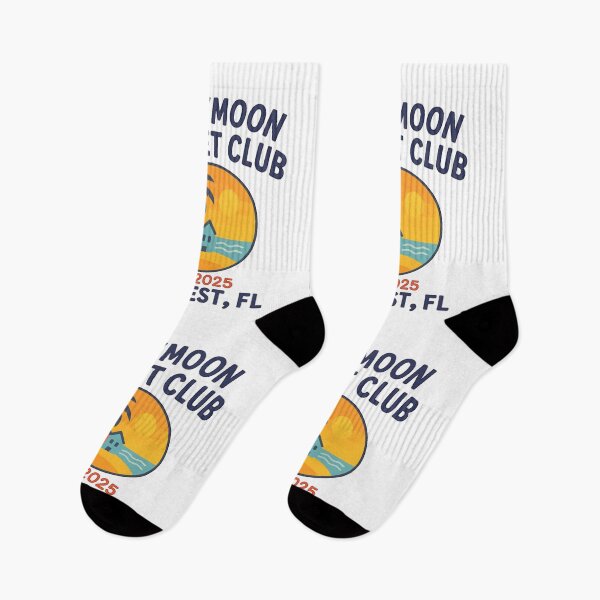 Item preview, Honeymoon Sunset Club – Key West, FL est. 2025 Retro Tropical Sticker for Newlyweds, Beach Lovers & Destination Getaways designed and sold by Memorph.