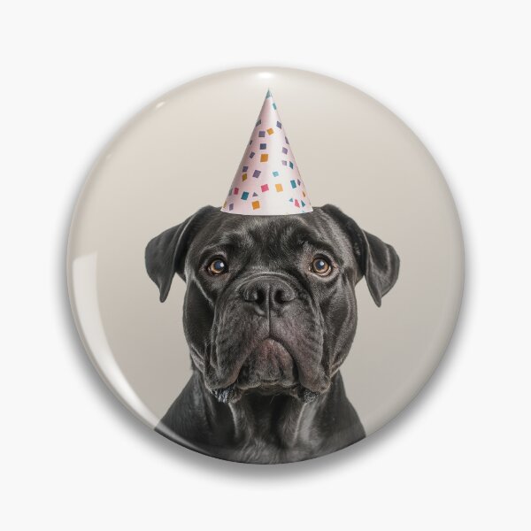 Artikelvorschau, Niedlicher Cane Corso Hund mit Partyhut Geburtstagsfeier entworfen und verkauft von LazyOwlStore.