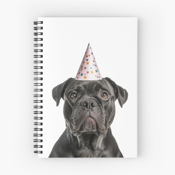 Artikelvorschau, Niedlicher Cane Corso Hund mit Partyhut Geburtstagsfeier entworfen und verkauft von LazyOwlStore.