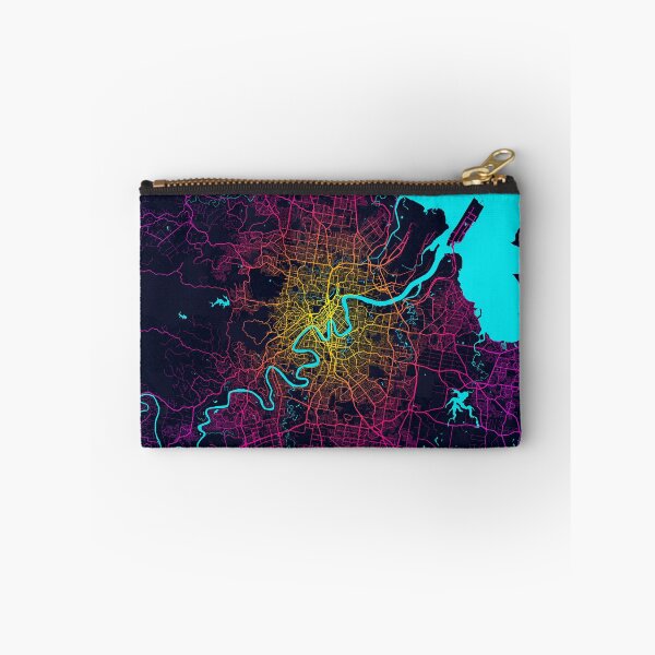 Item preview, Brisbane City Map of Queensland, Australia - Neon designed and sold by deMAP.