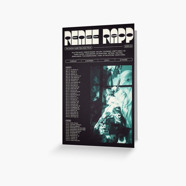 Item preview, Reneé Rapp Snow Hard Feelings Tour Poster designed and sold by notquackbutquac.